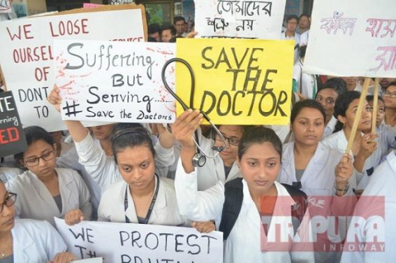 Tripura Doctors held â€˜massiveâ€™ protest demanding Doctorsâ€™ safety, agitations going on across the country